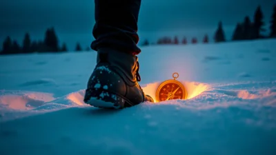 Sen o brodění se sněhem