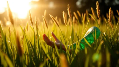 Sen o hadovi v trávě