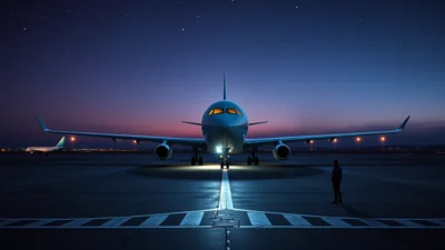 Sen o letadle na letišti