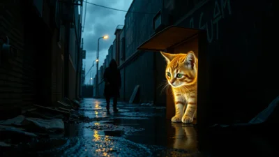 Sen o opuštěném kotětu