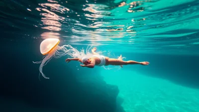 Sen o plavání v moři