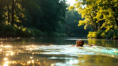 Sen o plavání v řece