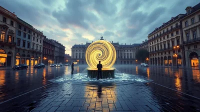 Sen o povodni ve městě