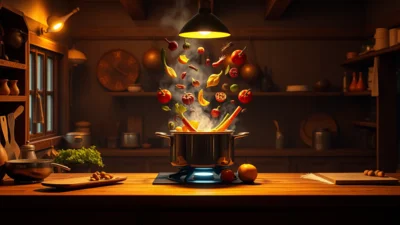 Sen o vaření jídla