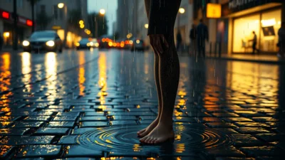 Sen o zmoknutí v dešti