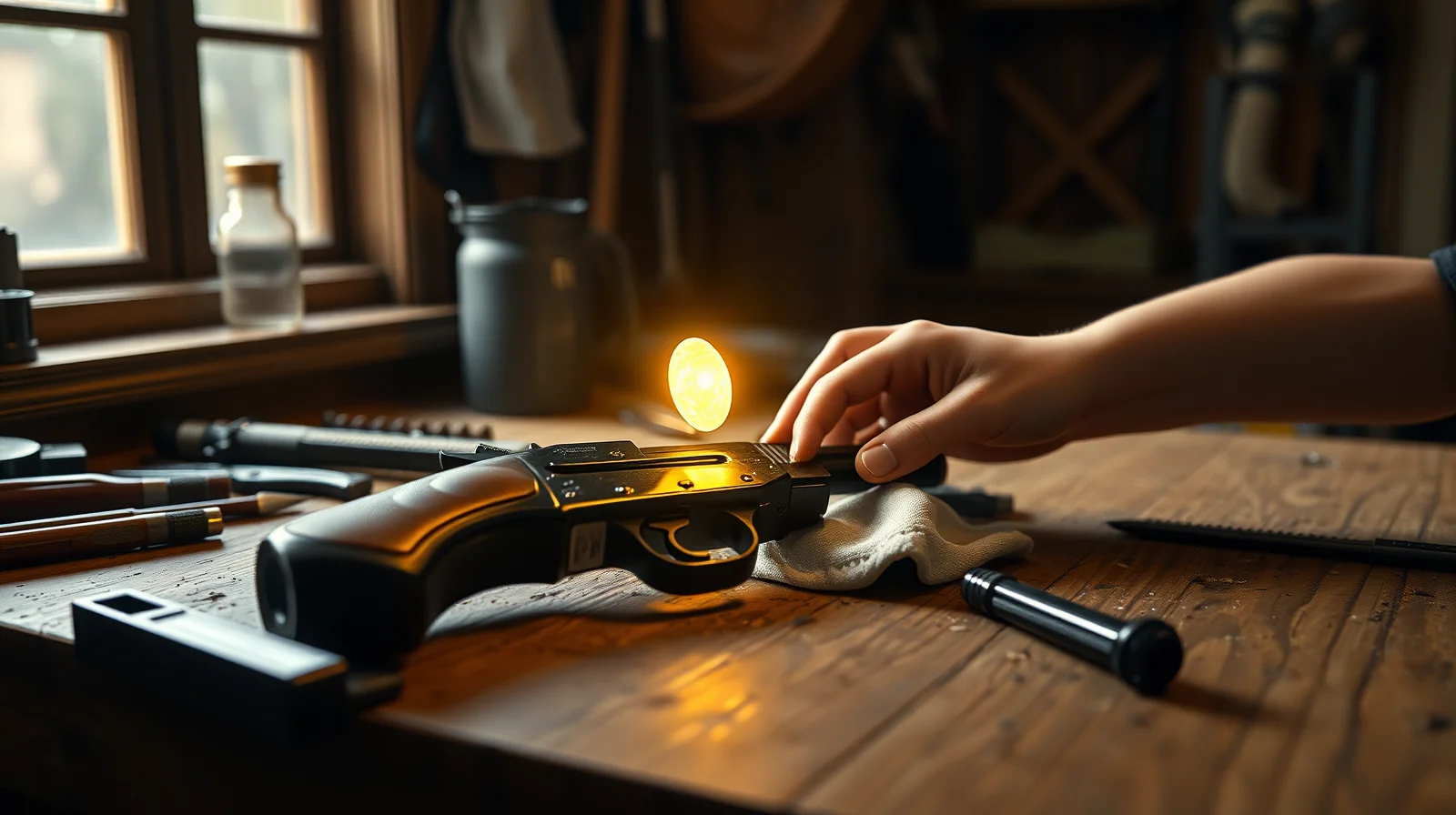 Co znamená sen o čištění zbraně?