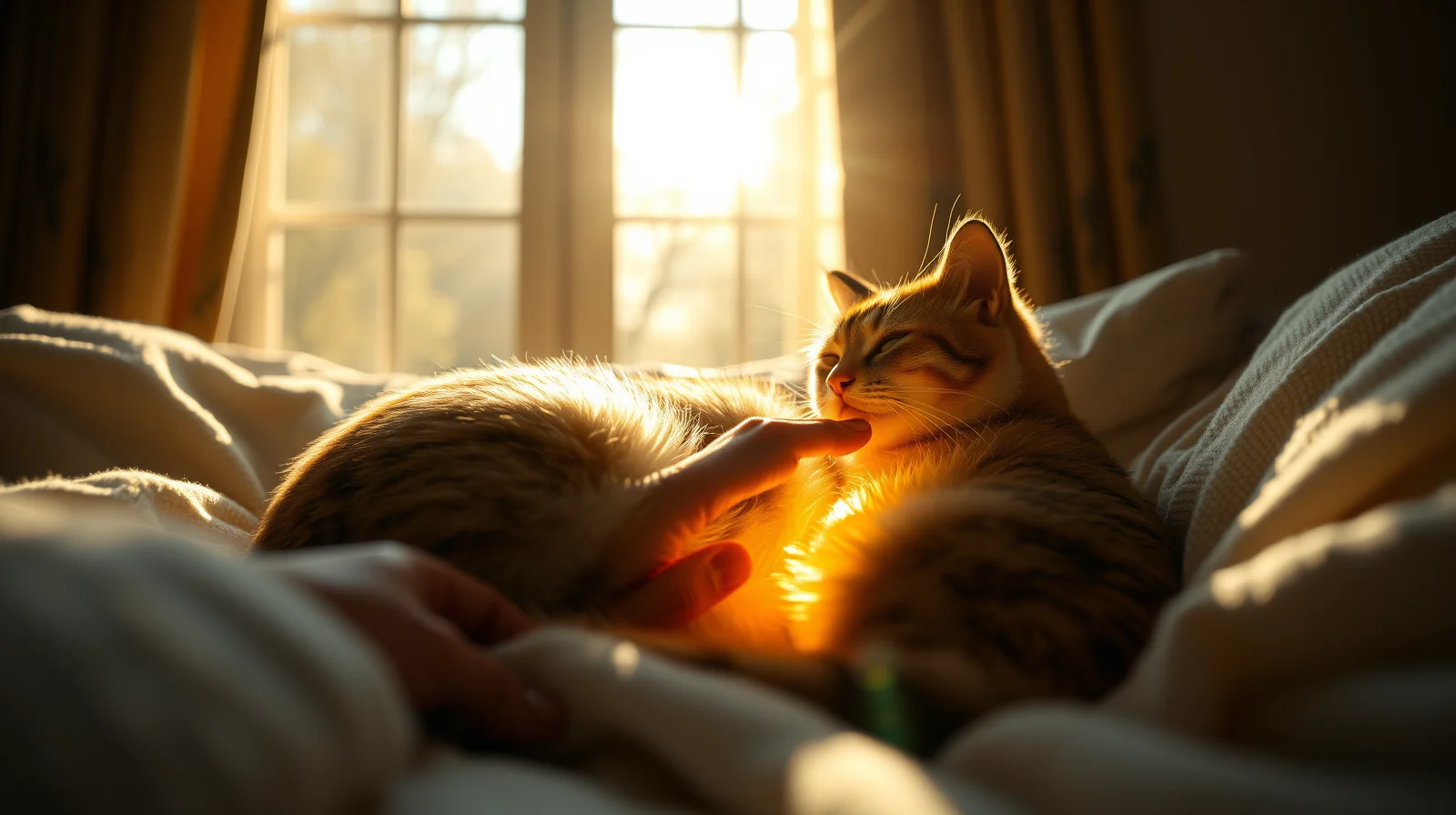 Lísající se kočka ve snu: Co tato náklonnost znamená?